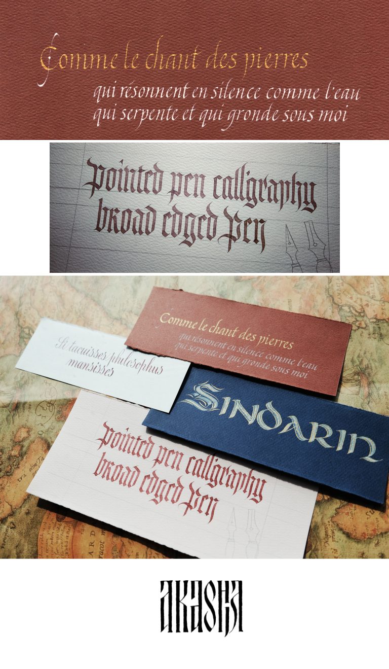 Font design-design English fonts on cards