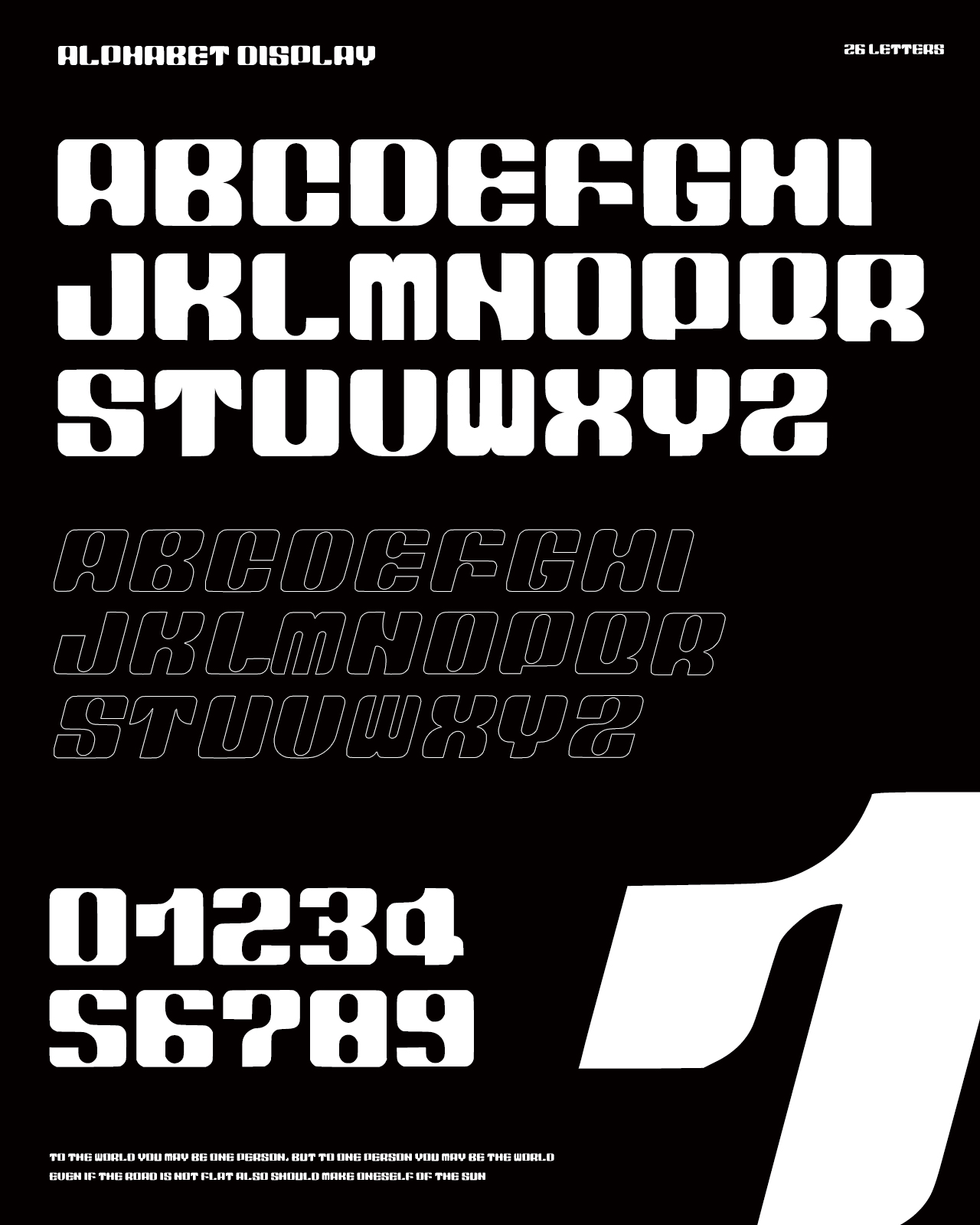 Chubby Peter English font design suitable for title