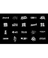 22P Inspiration Chinese font logo design scheme #.574